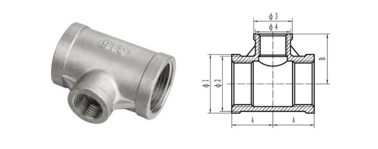 Stainless Steel Pipe Fitting 304l Tee manufacturers exporters in Bangladesh