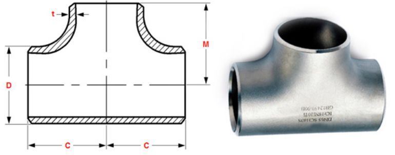 Stainless Steel Pipe Fitting 304l Tee manufacturers exporters in Kuwait